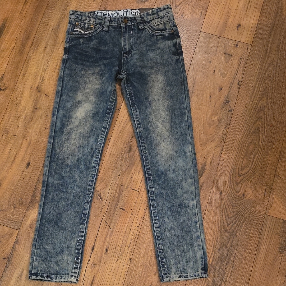Demolition Men's Distressed Black Jeans